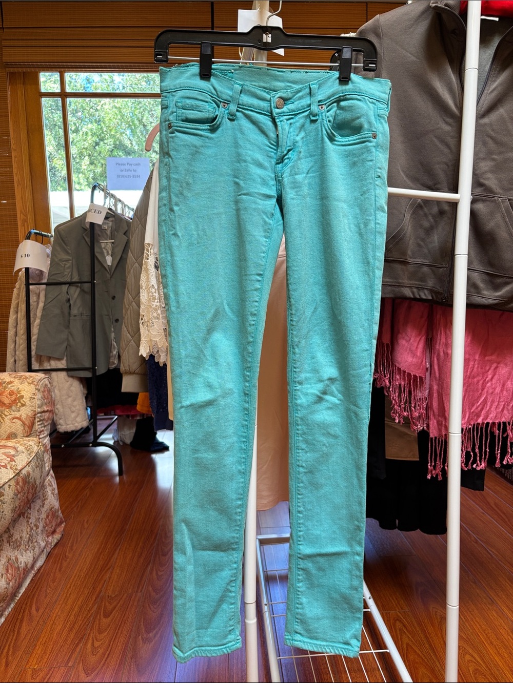 (27) Citizens of Humanity Turquoise Skinny Jeans